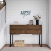 image:imageLavish Home Life is Good Wall Art Teal Blue Distressed 182x146