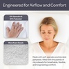 image:imageLavish Home Microbead Pillow  Moldable and Temperature Regulating Cushion Ergonomic Pillow  Head Neck and Shoulders Comfort for Restful Sleep and Travel  White