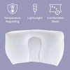 image:imageLavish Home Microbead Pillow  Moldable and Temperature Regulating Cushion Ergonomic Pillow  Head Neck and Shoulders Comfort for Restful Sleep and Travel  White