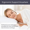 image:imageLavish Home Microbead Pillow  Moldable and Temperature Regulating Cushion Ergonomic Pillow  Head Neck and Shoulders Comfort for Restful Sleep and Travel  White