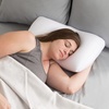 image:imageLavish Home Microbead Pillow  Moldable and Temperature Regulating Cushion Ergonomic Pillow  Head Neck and Shoulders Comfort for Restful Sleep and Travel  White