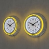 image:imageLavish Home Neon Wall Clock with Double Light Ring Yellow 14 InchSet of 2