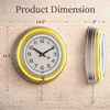 image:imageLavish Home Neon Wall Clock with Double Light Ring Yellow 14 InchSingle