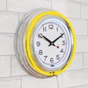 image:imageLavish Home Neon Wall Clock with Double Light Ring Yellow 14 InchSingle