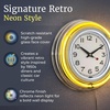 image:imageLavish Home Neon Wall Clock with Double Light Ring Yellow 14 InchSingle
