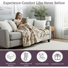 image:imageLavish Home Oversized Ruched Faux Fur Blanket Blue 60 x 80Beige