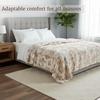 image:imageLavish Home Oversized Ruched Faux Fur Blanket Blue 60 x 80Beige
