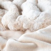 image:imageLavish Home Oversized Ruched Faux Fur Blanket Blue 60 x 80Beige
