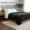 image:imageLavish Home Oversized Ruched Faux Fur Blanket Blue 60 x 80Black
