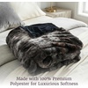 image:imageLavish Home Oversized Ruched Faux Fur Blanket Blue 60 x 80Black