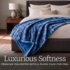 image:imageLavish Home Oversized Ruched Faux Fur Blanket Blue 60 x 80Blue