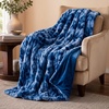 image:imageLavish Home Oversized Ruched Faux Fur Blanket Blue 60 x 80Blue