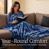 image:imageLavish Home Oversized Ruched Faux Fur Blanket Blue 60 x 80Blue
