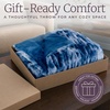 image:imageLavish Home Oversized Ruched Faux Fur Blanket Blue 60 x 80Blue
