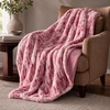 image:imageLavish Home Oversized Ruched Faux Fur Blanket Blue 60 x 80Pink