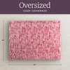 image:imageLavish Home Oversized Ruched Faux Fur Blanket Blue 60 x 80Pink