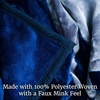 image:imageLavish Home Oversized Wolf Blanket 74 x 91Blue and White