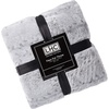 image:imageLavish Home Plush Blanket for Home Decor  Hypoallergenic Faux Rabbit Fur Couch Throw with Sherpa Backing for Sofas and Bedding Cream BeigeCloud Grey