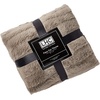 image:imageLavish Home Plush Blanket for Home Decor  Hypoallergenic Faux Rabbit Fur Couch Throw with Sherpa Backing for Sofas and Bedding Cream BeigeCoffee