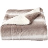 image:imageLavish Home Plush Blanket for Home Decor  Hypoallergenic Faux Rabbit Fur Couch Throw with Sherpa Backing for Sofas and Bedding Cream BeigeCream Beige