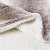 image:imageLavish Home Plush Blanket for Home Decor  Hypoallergenic Faux Rabbit Fur Couch Throw with Sherpa Backing for Sofas and Bedding Cream BeigeCream Beige