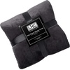 image:imageLavish Home Plush Woven Sherpa Blanket  Oversized Solid Color PolyFleece Throw  Breathable and Machine Washable Blanket Gray