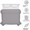 image:imageLavish Home Quilt Coverlet AllSeason Light Comforter Quilted Blanket Twin Size Gray