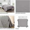 image:imageLavish Home Quilt Coverlet AllSeason Light Comforter Quilted Blanket Twin Size Gray