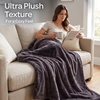 image:imageLavish Home Rabbit Fur 50 x 60 GreyGrey