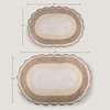 image:imageLavish Home Reversible Bathroom Rug Set Gray 2Pieces 32x2024x17Beige