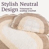 image:imageLavish Home Reversible Bathroom Rug Set Gray 2Pieces 32x2024x17Beige