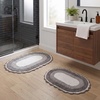 image:imageLavish Home Reversible Bathroom Rug Set Gray 2Pieces 32x2024x17Grey