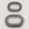 image:imageLavish Home Reversible Bathroom Rug Set Gray 2Pieces 32x2024x17Grey