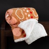 image:imageLavish Home Reversible Fleece Blanket  50Inch x 60Inch MachineWashable Sherpa Throw with Hearts  Cozy Blanket for Couch Chair or Bed