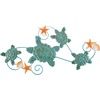 image:imageLavish Home Sea Turtles Wall Art with Shells and Starfish Nautical 3D Metal Hanging DcorVintage Coastal Under Water Sea Life Ocean Home Artwork