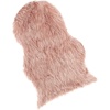 image:imageLavish Home Sheepskin Throw Rug  Faux Fur 2x3Foot High Pile Soft and Plush Mat for Bedroom Kitchen Bathroom Nursery and Office PinkPink