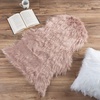 image:imageLavish Home Sheepskin Throw Rug  Faux Fur 2x3Foot High Pile Soft and Plush Mat for Bedroom Kitchen Bathroom Nursery and Office PinkPink