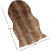 image:imageLavish Home Sheepskin Throw Rug Faux Fur 2x3Foot High Pile Soft and Plush Mat for Bedroom Kitchen Bathroom Nursery amp Office2 x 3 Oval Pack of 2