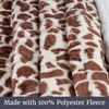 image:imageLavish Home Sherpa Fleece Throw Blanket Giraffe Print 50 x 60