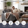 image:imageLavish Home Sherpa Fleece Throw Blanket Giraffe Print 50 x 60