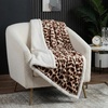 image:imageLavish Home Sherpa Fleece Throw Blanket Giraffe Print 50 x 60