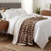 image:imageLavish Home Sherpa Fleece Throw Blanket Giraffe Print 50 x 60