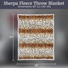image:imageLavish Home Sherpa Fleece Throw Blanket Tiger Stripe 50 x 60Tiger Animal Print