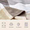 image:imageLavish Home Soft Throw Blanket TealBrown Plaid 60 x 70Gray and Tan