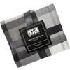 image:imageLavish Home Soft Throw Blanket TealBrown Plaid 60 x 70Gray and White