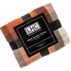 image:imageLavish Home Soft Throw Blanket TealBrown Plaid 60 x 70Orange