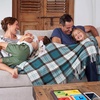 image:imageLavish Home Soft Throw Blanket TealBrown Plaid 60 x 70Teal and Brown