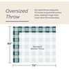 image:imageLavish Home Soft Throw Blanket TealBrown Plaid 60 x 70Teal and Brown