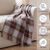 image:imageLavish Home Throw Blanket Blue and Red Plaid 50 x 60Brown