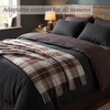 image:imageLavish Home Throw Blanket Blue and Red Plaid 50 x 60Brown